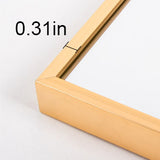 Hanging or Leaning, Large Floor Mirror with Gold Aluminum Alloy Frame for Living Room or Bedroom-NACHESUK