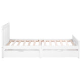 Wooden Solid White Pine Storage Bed with Drawers Bed Furniture Frame for Adults, Kids, Teenagers 3ft Single-NACHESUK