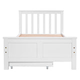 Wooden Solid White Pine Storage Bed with Drawers Bed Furniture Frame for Adults, Kids, Teenagers 3ft Single-NACHESUK