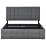 Double bed Adjustable Height Headboard & Square Stitched Design-NACHESUK