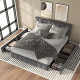 Double bed Adjustable Height Headboard & Square Stitched Design-NACHESUK