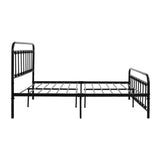 Metal Bed Frame, 4FT6 Solid Platform Bed with Headboard and Footboard for Adult Kids Teenagers, Steel Slat Support-NACHES