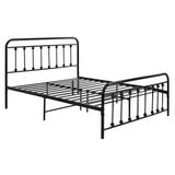 Metal Bed Frame, 4FT6 Solid Platform Bed with Headboard and Footboard for Adult Kids Teenagers, Steel Slat Support-NACHES