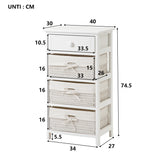 Chest of Drawers White Storage Shelf-NACHESUK